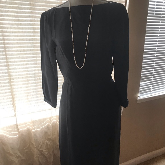 PRADA SILK BLACK DRESS - Picture 3 of 8